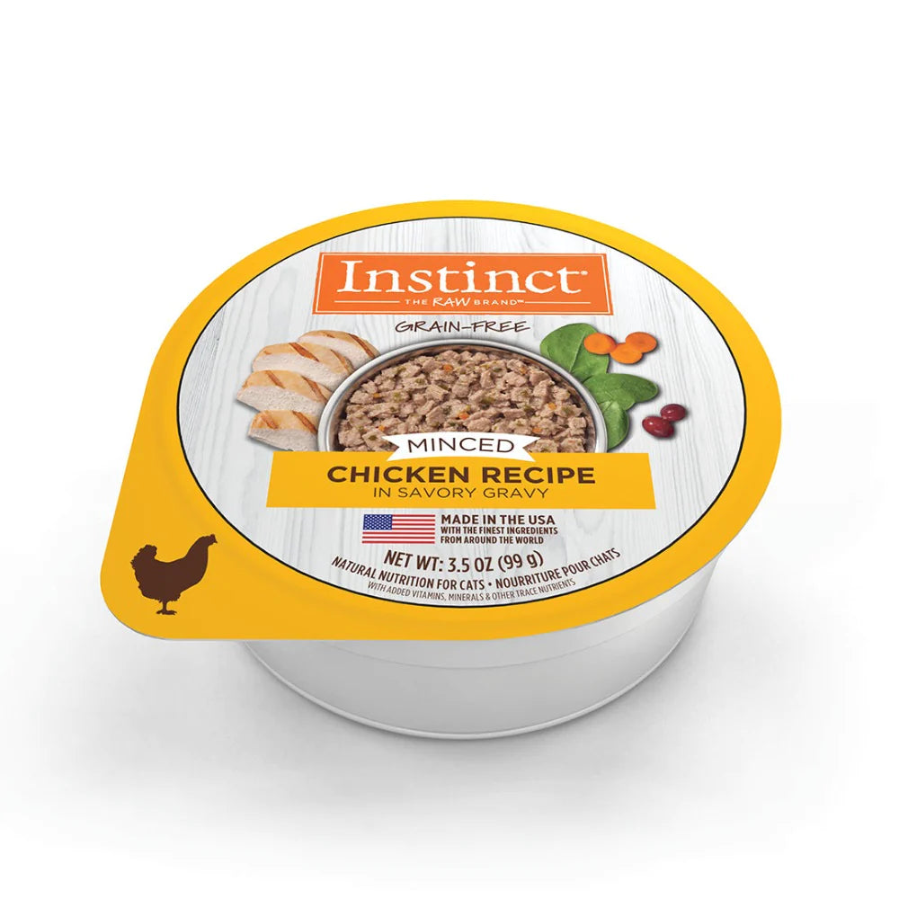 Alimento Instinct Original Minced Cups Para Gato, Sabor Pollo. 99 g (Producto disponible 48 hrs después de realizar el pedido)