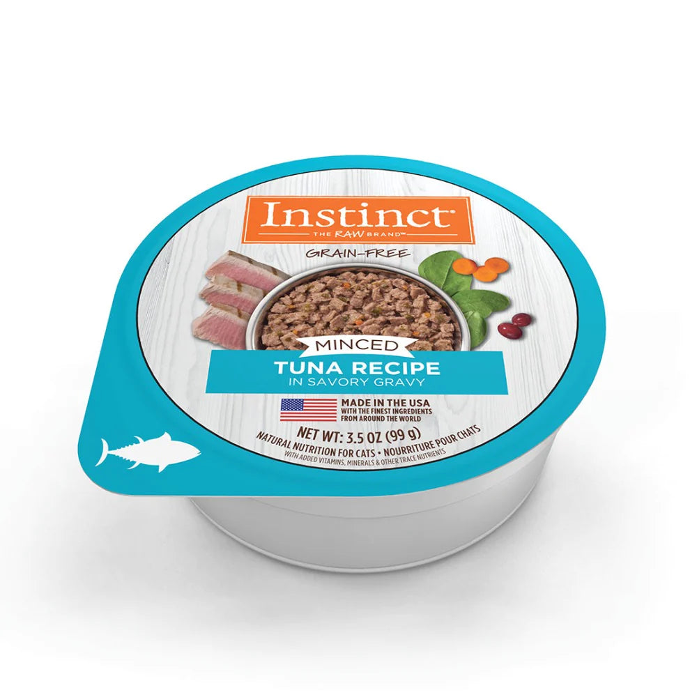Alimento Instinct Original Minced Cups Para Gato, Sabor Atún. 99 g (Producto disponible 48 hrs después de realizar el pedido)