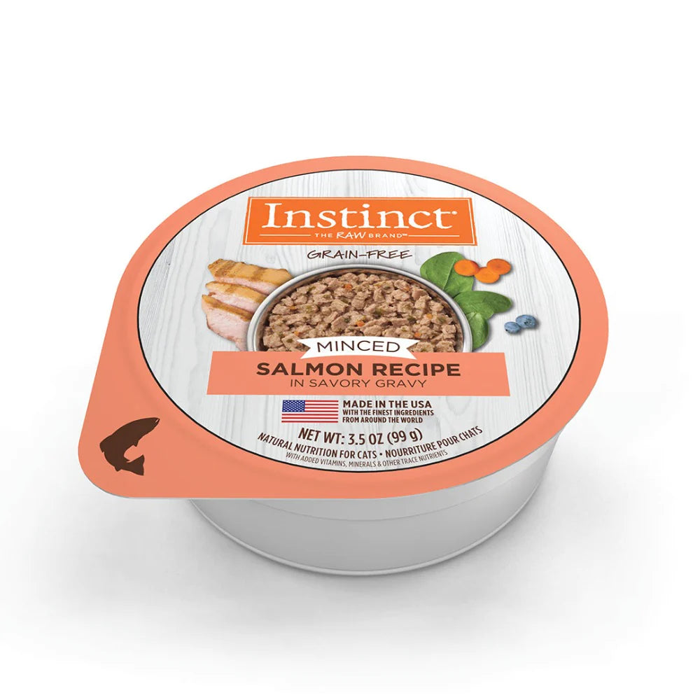 Alimento Instinct Original Minced Cups Para Gato, Sabor Salmón. 99 g (Producto disponible 48 hrs después de realizar el pedido)