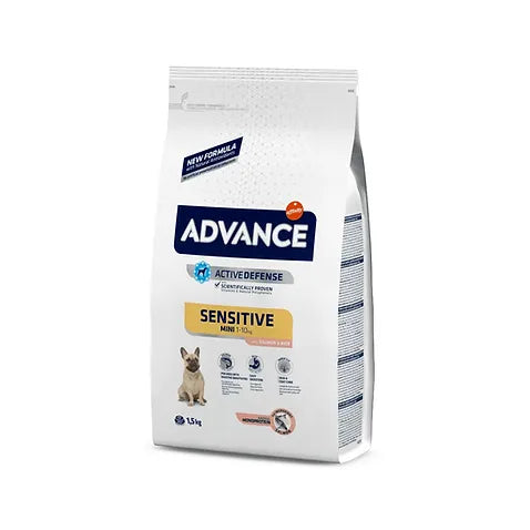 Advance Alimento Seco Sensitive Mini Salmon y Arroz, 1.5 kg, 3 kg y 7 kg