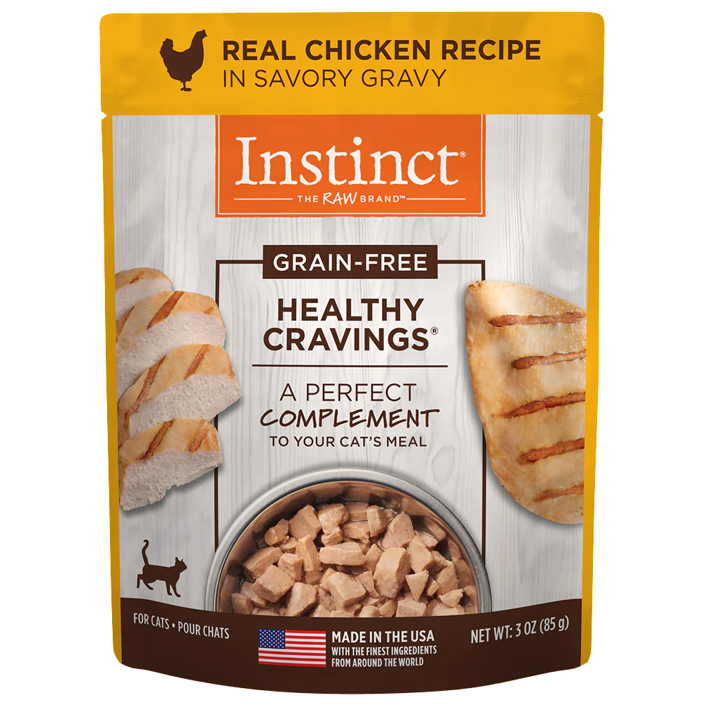 Instinct Alimento Húmedo Healthy Cravings Instinct para Gato, Sabor Pollo 85g (Producto disponible 48 hrs después de realizar el pedido)