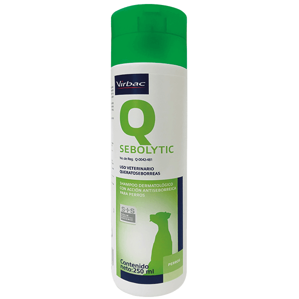 Virbac Sebolytic Shampoo Dermatológico para Perros, 250 ml
