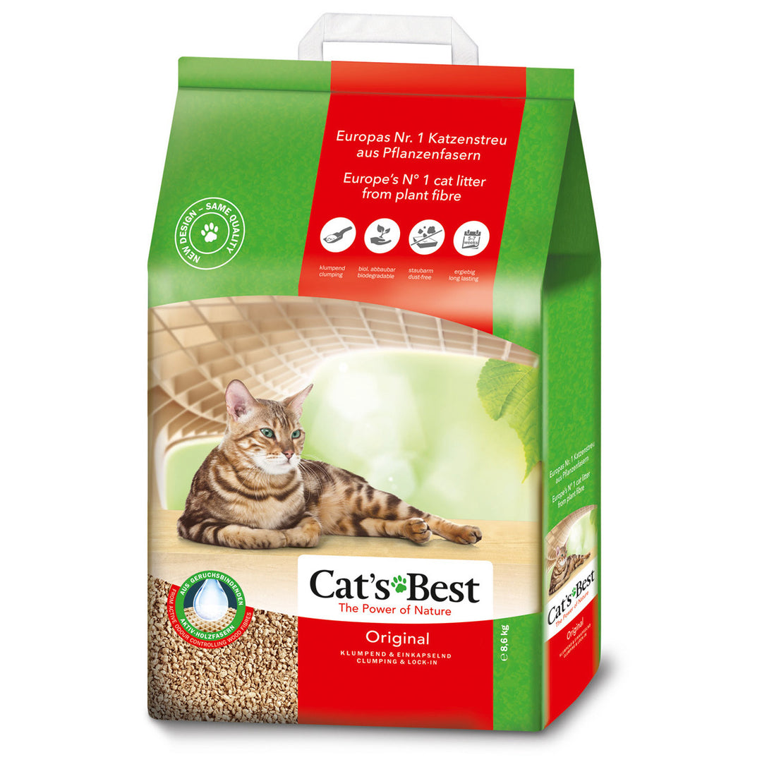 Cat's Best Original Arena Natural Aglutinante sin Esencia para Gato, 5 lt, 10 lt, 20 lt y 40 lt