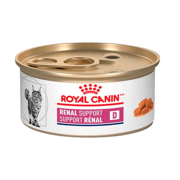 Royal Canin Prescripción Alimento Húmedo Renal Support D Morsels in Gravy para Gato, 85 g
