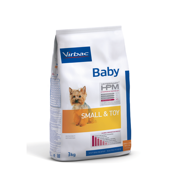 Virbac Alimento Seco Baby Small & Toy para Cachorro Raza Pequeña, 3 kg