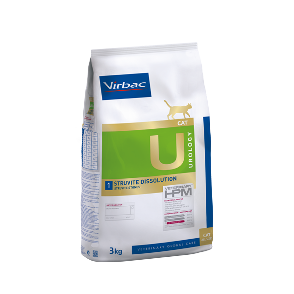 Virbac Alimento Seco Cat Urology Strutive Dissolution para Gato, 3 kg