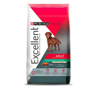 Purina Excellent Alimento Seco Adulto Complete Pollo y Arroz, 4 kg, y 20 kg