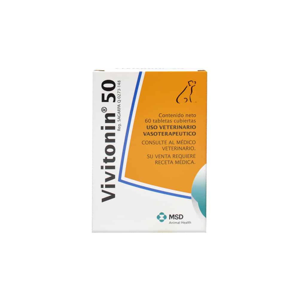 MSD Vivitonin 50 para Perro, 60 tabletas