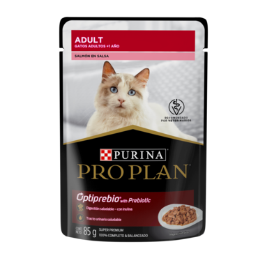 Purina Pro Plan Alimento Húmedo Adulto Receta Salmón en Salsa, 85 g