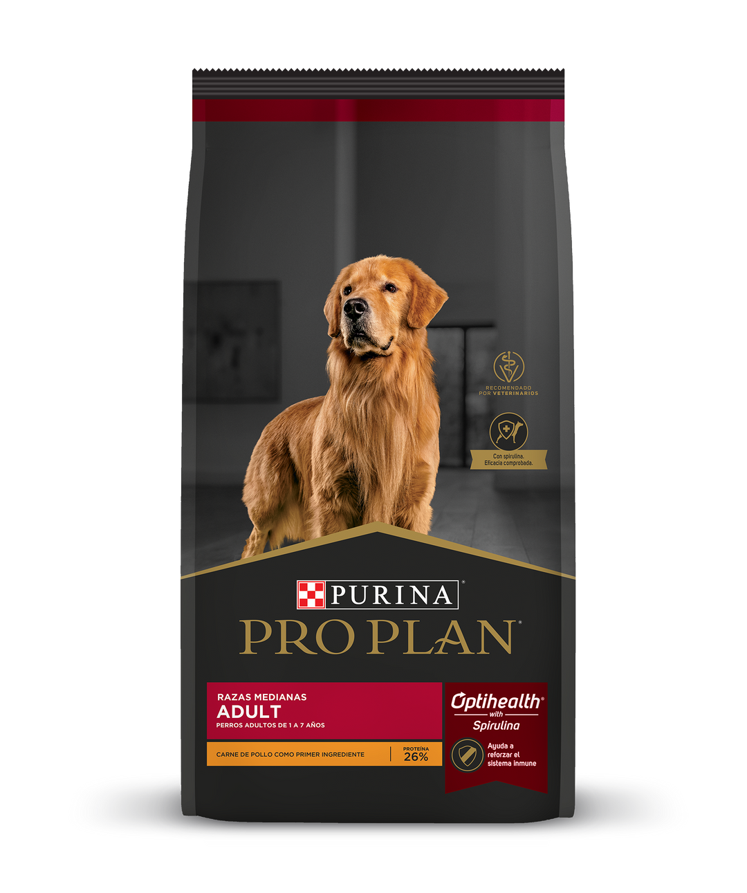 Pro Plan Optihealth Alimento Seco para Perro Adulto Raza Mediana Receta Pollo y Arroz, 3 kg y 13 kg