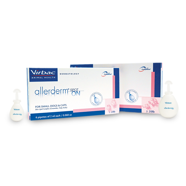 Virbac Allerderm Spot-On Pipeta Dermatológica para Perro/Gato, 2 ml y 4 ml