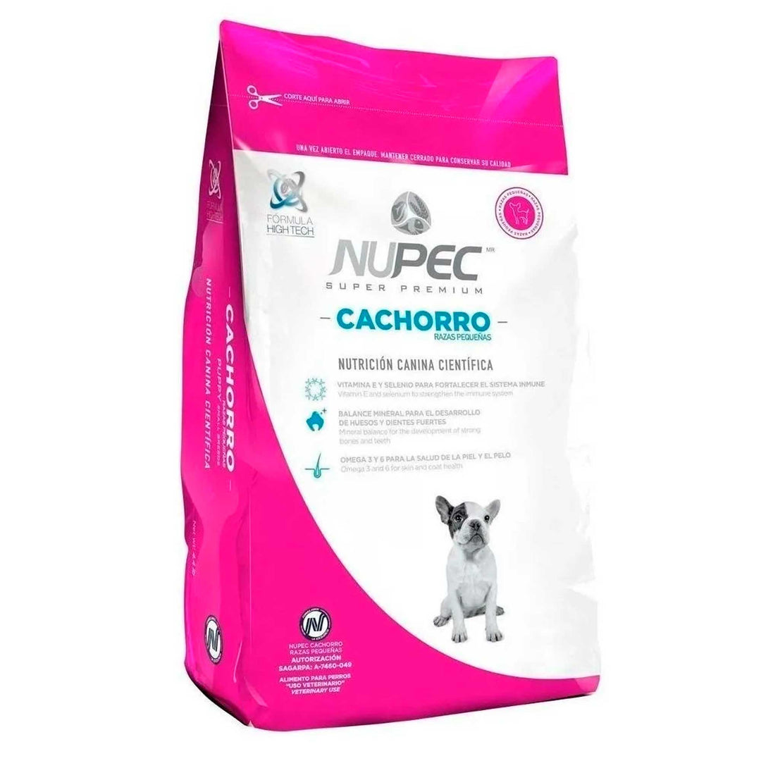 Nupec Alimento Seco para Perro Cachorro Raza Pequeña, 2 kg y 8 kg