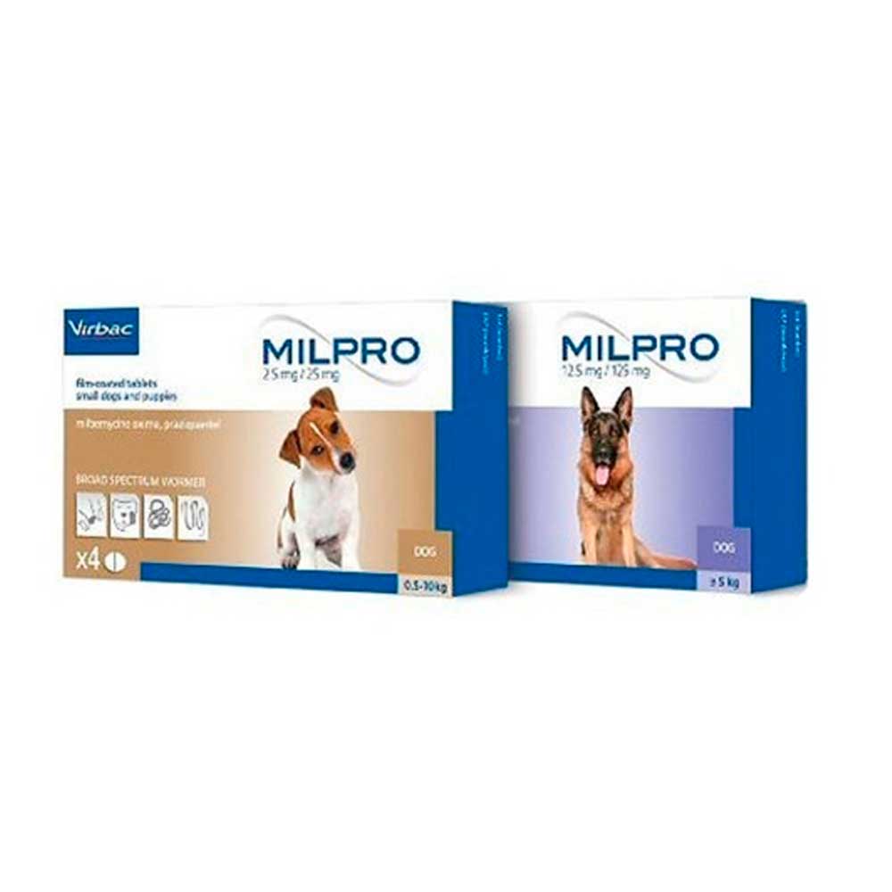 Virbac Milpro Desparasitante Interno para Perro Cachorro y Adulto