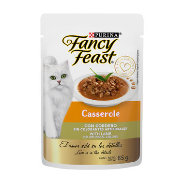 Purina Fancy Feast Alimento húmedo Casserole Receta Cordero, 85 g