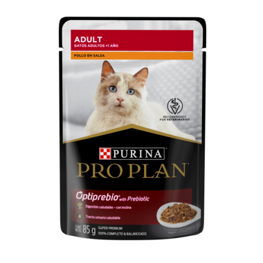 Pro Plan Alimento Húmedo para Gato Adulto Receta Pollo en Salsa, 85 g