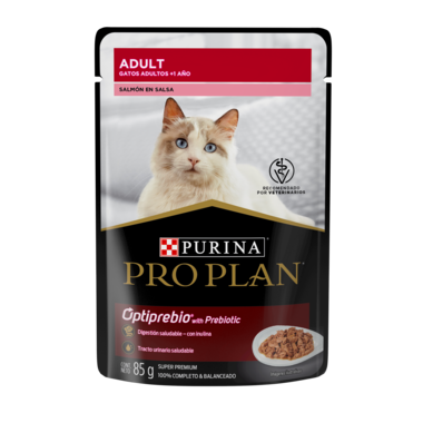 Pro Plan Alimento Húmedo Para Gato Adulto Receta Salmón en Salsa, 85 g