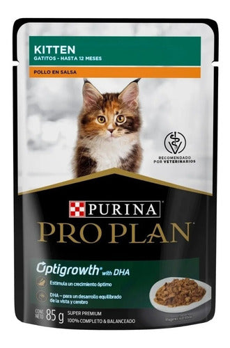 Pro Plan Alimento Húmedo para Gatito Receta Pollo en Salsa, 85 g