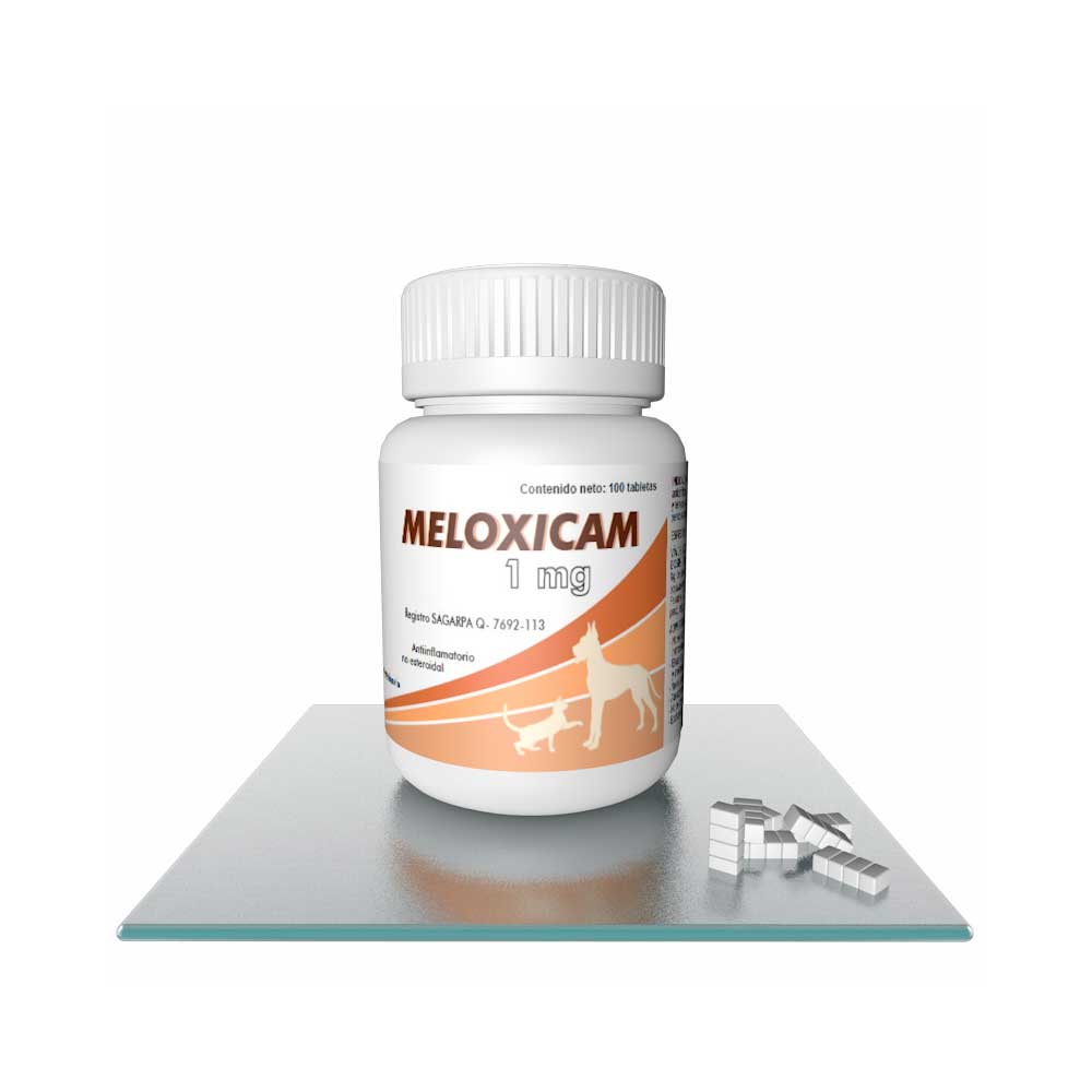 Alphachem Meloxicam para Perro y Gato 1 mg, 2 mg y 4 mg, 100 tabletas