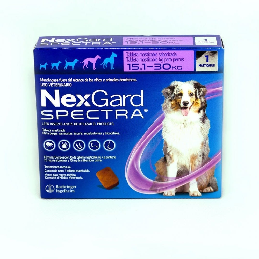Boehringer Ingelheim Nexgard Spectra Antipulgas y Garrapatas para Perro, 1 tableta