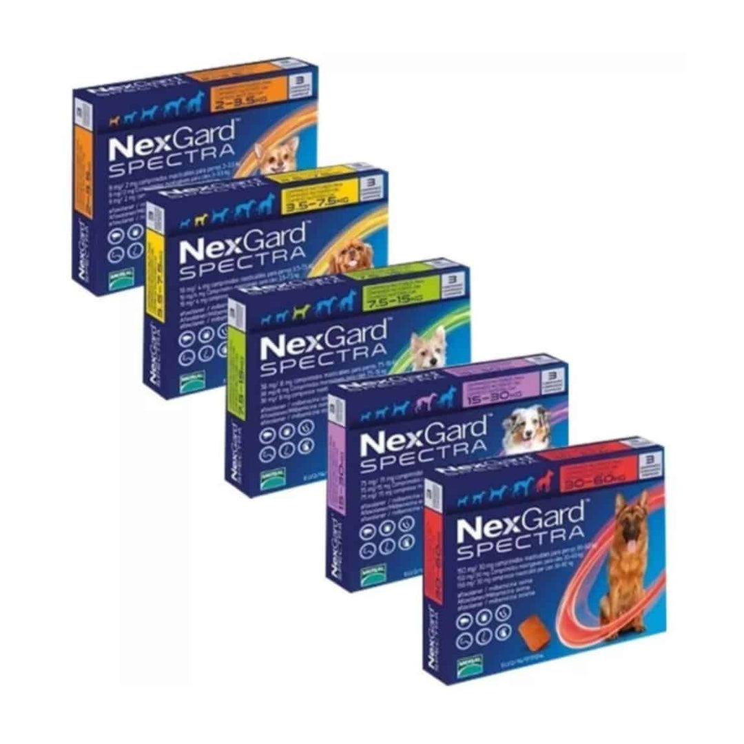 Boehringer Ingelheim Nexgard Spectra Antipulgas y Garrapatas para Perro, 3 tabletas
