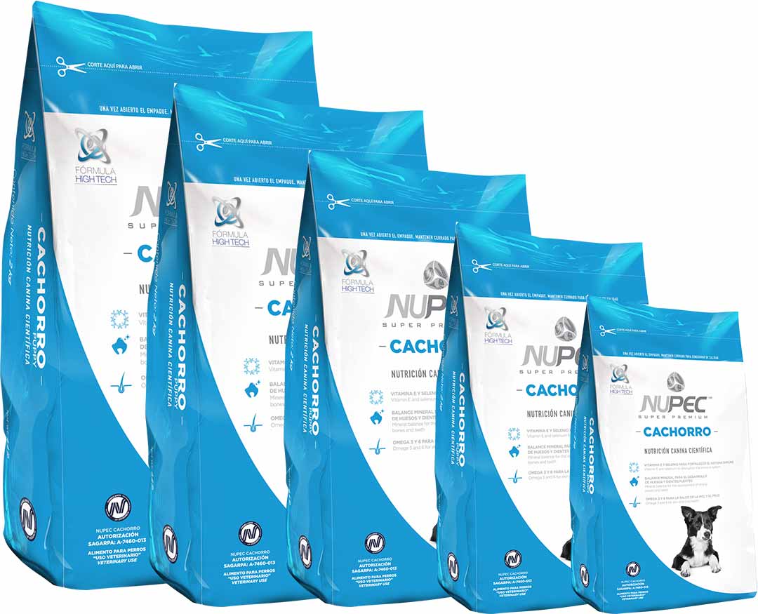 Nupec Alimento Seco para Cachorro, 2 kg, 5 kg, 8 kg, 15 kg y 20 kg