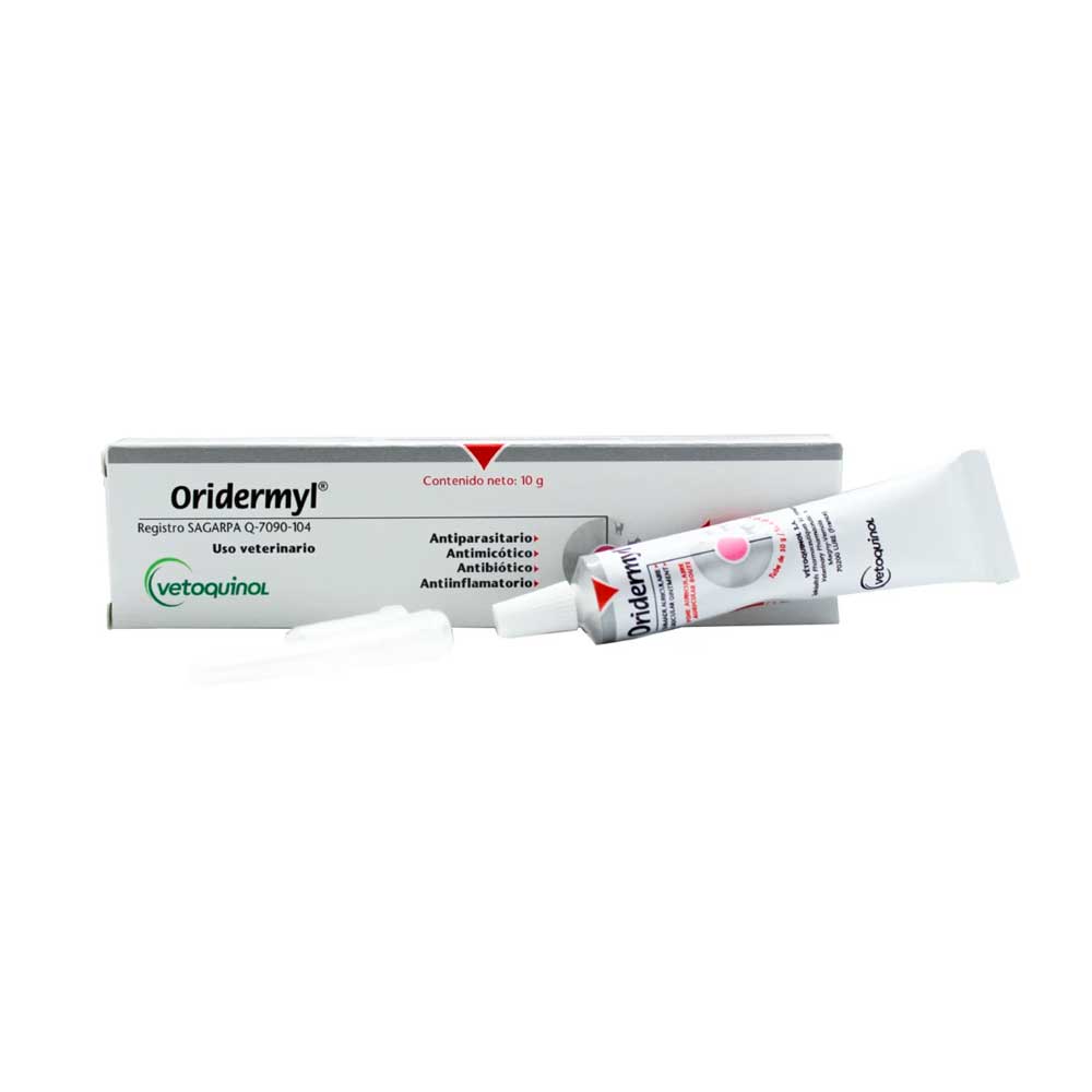 Vetoquinol Oridermyl Pomada Auricular para Perro/Gato, 10 g