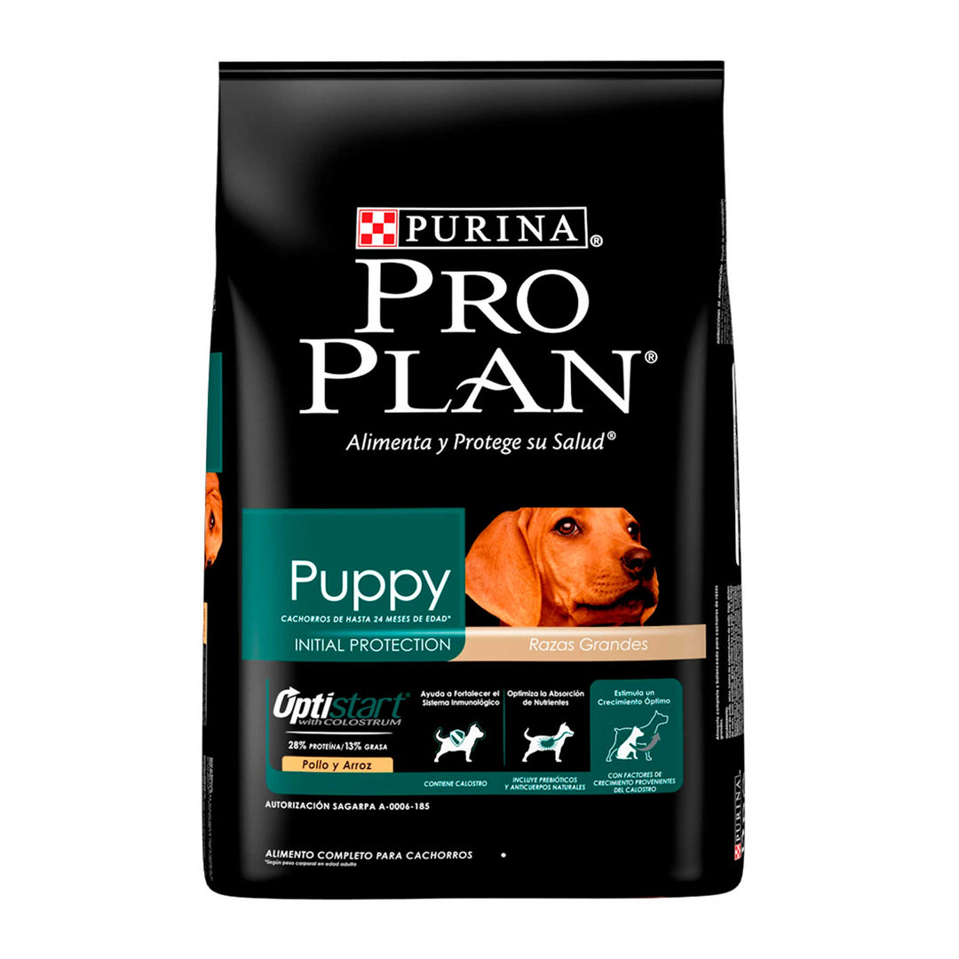Pro Plan Optistart Alimento Seco para Cachorro Raza Grande Receta Pollo y Arroz, 13 kg