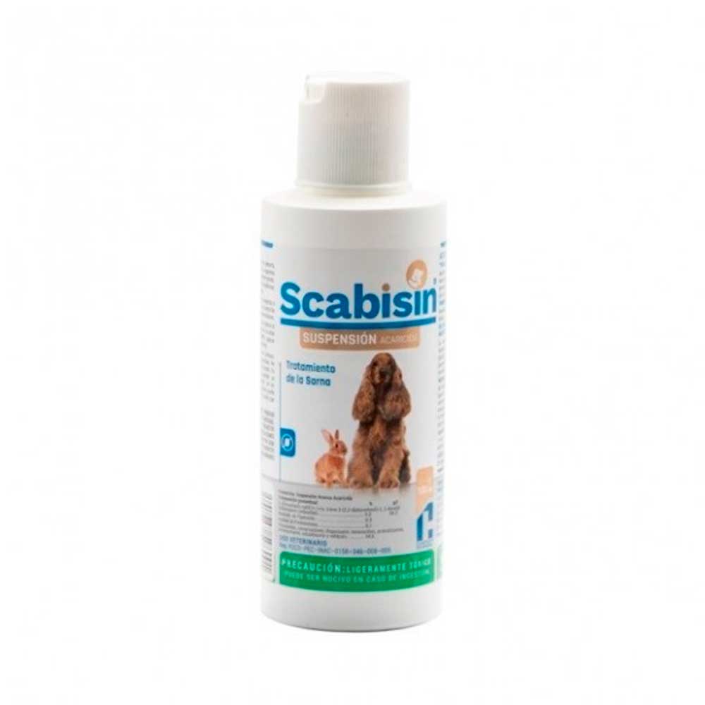 Chinoin Scabisin Suspensión Tópica para Perro/Gato, 100 ml