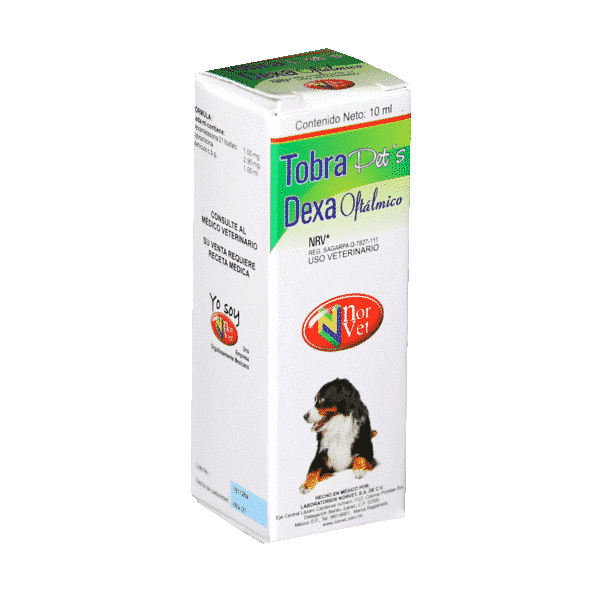 Norvet Tobra Pets Dexa Oftálmico para Perro/Gato, 10 ml