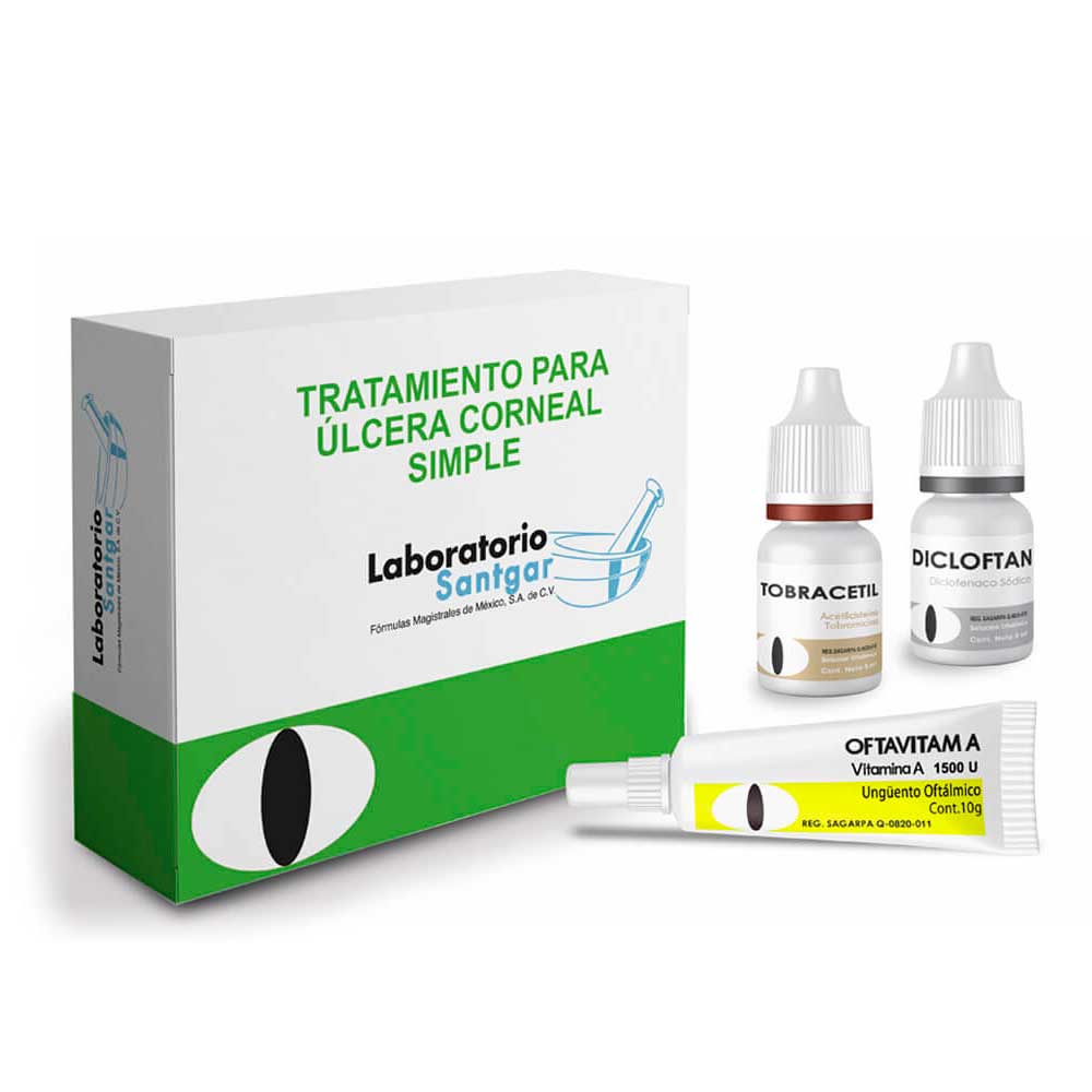 Santgar Tratamiento Para Úlcera Corneal Simple para Perro/Gato