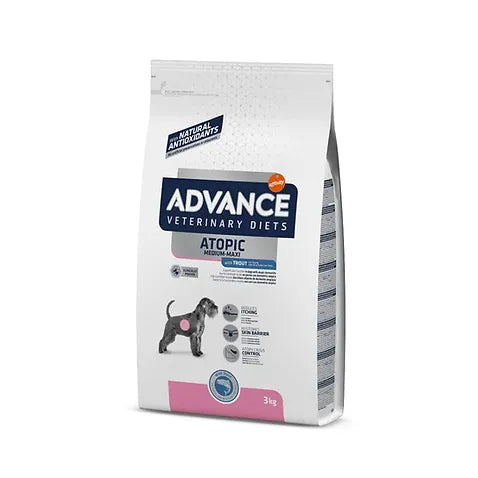 Advance Alimento Seco Atopic Medium Maxi para Perro, 3 kg y 12 kg