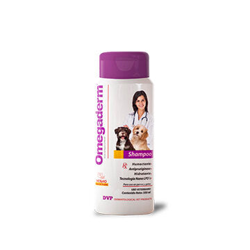 Holland Omegaderm Shampoo Humectante y Antiprurítico para Perros y Gatos, 350 ml