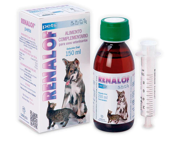 MederiLab Suplemento Nutricional Renalof Pets para Perros y Gatos, 30 ml y 150 ml