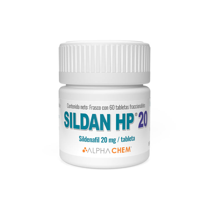 Alphachem Sildan HP 10 mg y 20 mg | Sildenafil para Perros | Hipertensión Pulmonar | 60 Tabletas