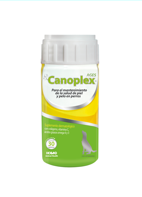 Holland Rx Canoplex Ags Suplemento de Ácidos Grasos Esenciales y Vitaminas para Perro, 30 Tabletas