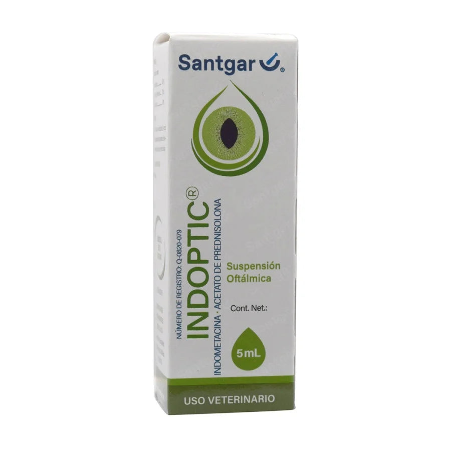 Santgar Indoptic Antiinflamatorio para Perros y Gatos, 5 ml (Indovet Pred)