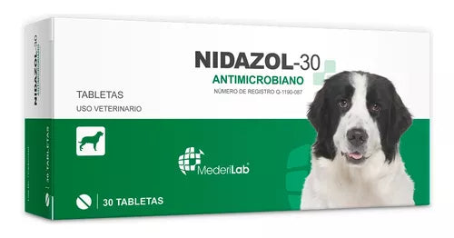 Mederilab Nidazol antimicrobiano para perro y gato, tabletas de 250 mg y 750 mg
