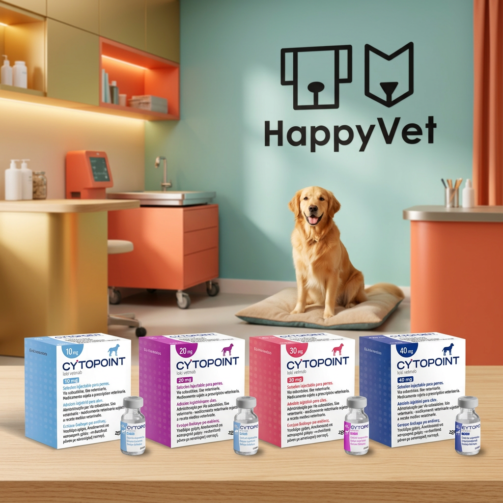 Zoetis Cytopoint con las cuatro presentaciones: 10, 20, 30 y 40 mg