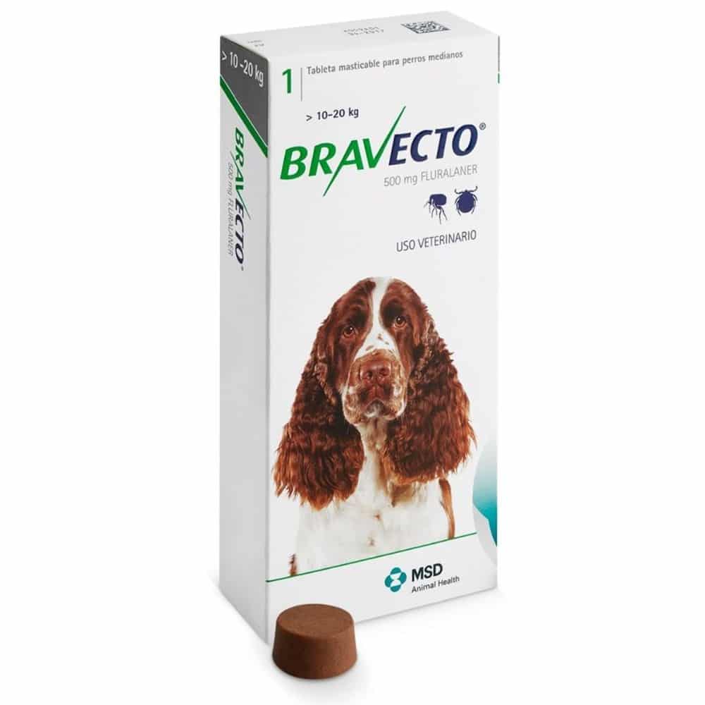Bravecto Chew Tableta Masticable Antiparasitaria Externa para Perros