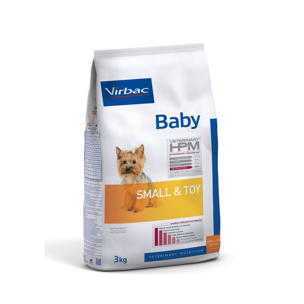 Virbac Alimento Seco Baby Small & Toy para Cachorro Raza Pequeña, 1.5 kg y 3 kg