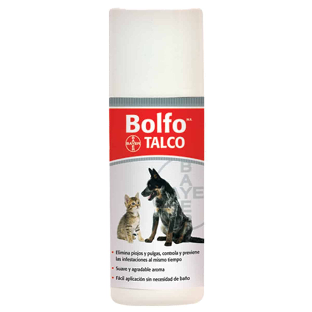 Bayer Bolfo Talco Antipulgas Piojos y Garrapatas para Perro/Gato, 100 g