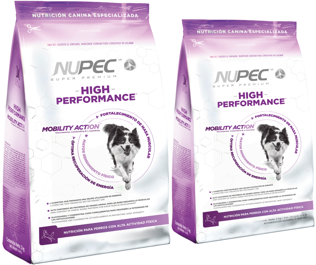 Nupec Alimento Seco para Perro High Performance, 8 kg y 20 kg