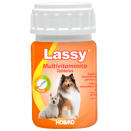Holland Lassy Multivitamínico para Perro, 30 tabletas