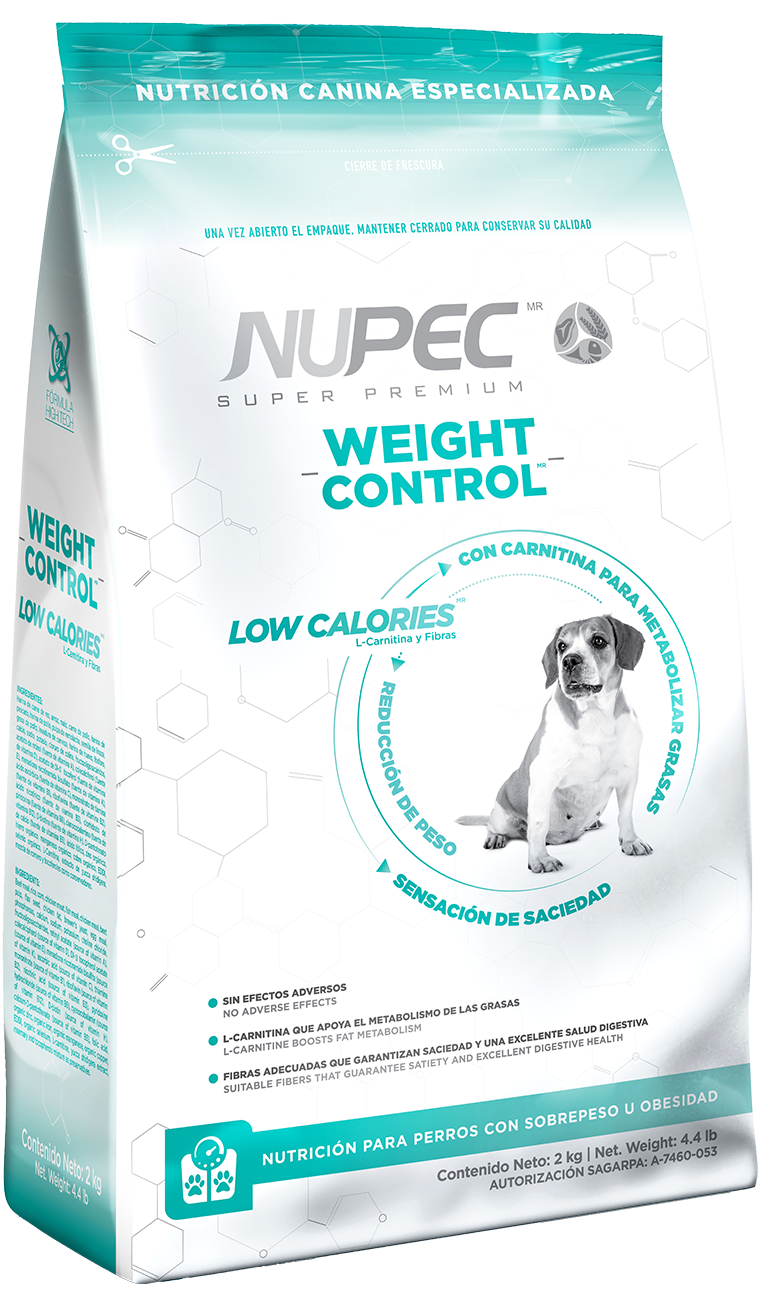 Nupec Alimento Seco para Perro Weight Control, 2 kg, 8 kg y 15 kg