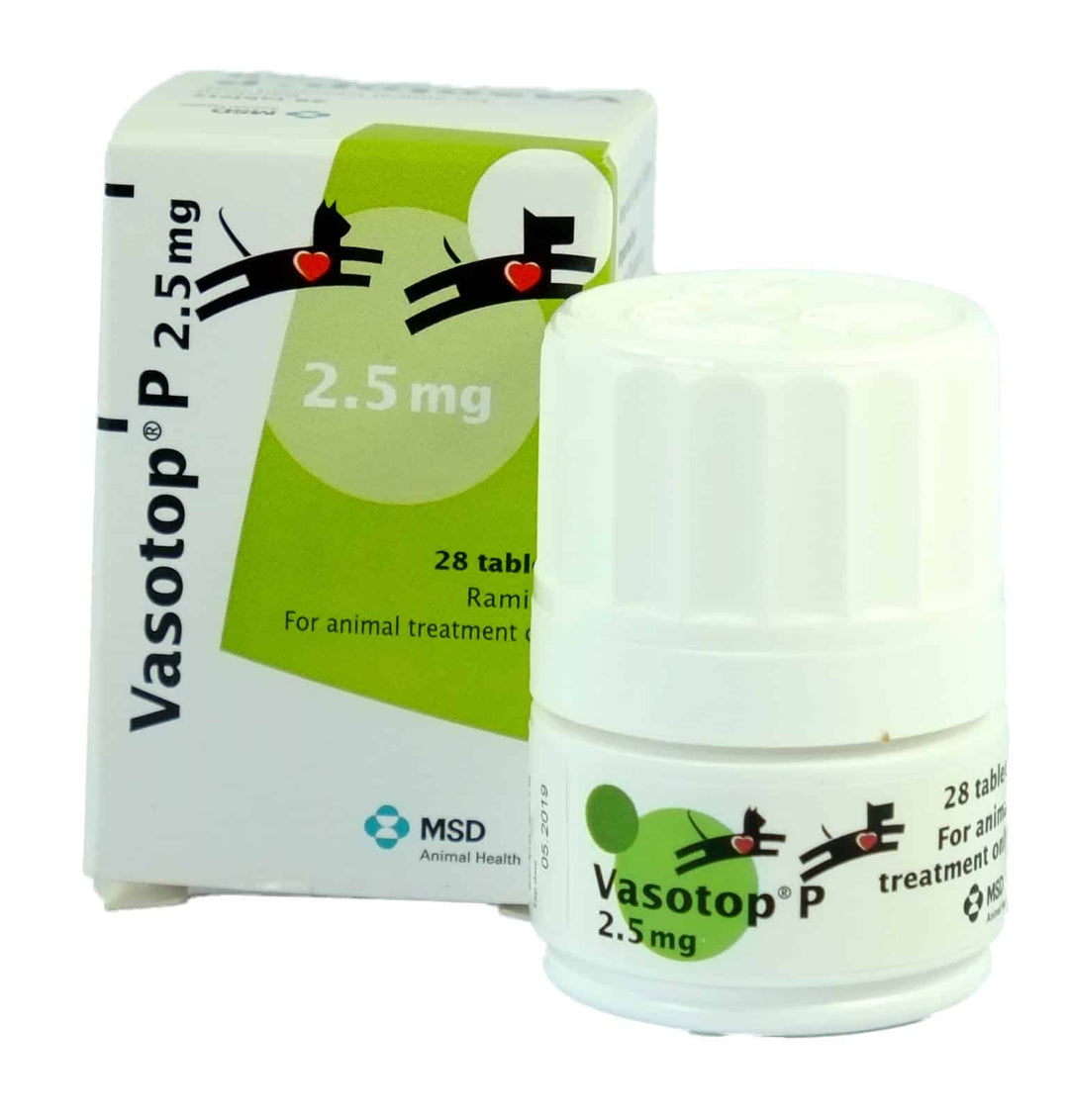 MSD Vasotop P para Perro/Gato, 1.25 mg y 2.5 mg