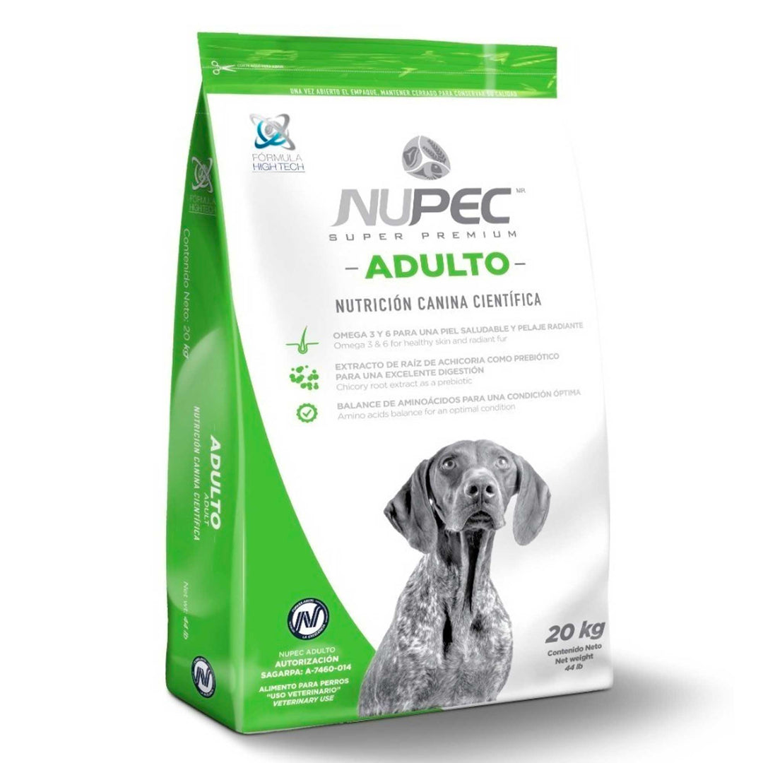 Nupec Alimento Seco para Perro Adulto Razas Mediana/Grande, 2 kg, 5 kg, 8 kg, 15 kg y 20 kg