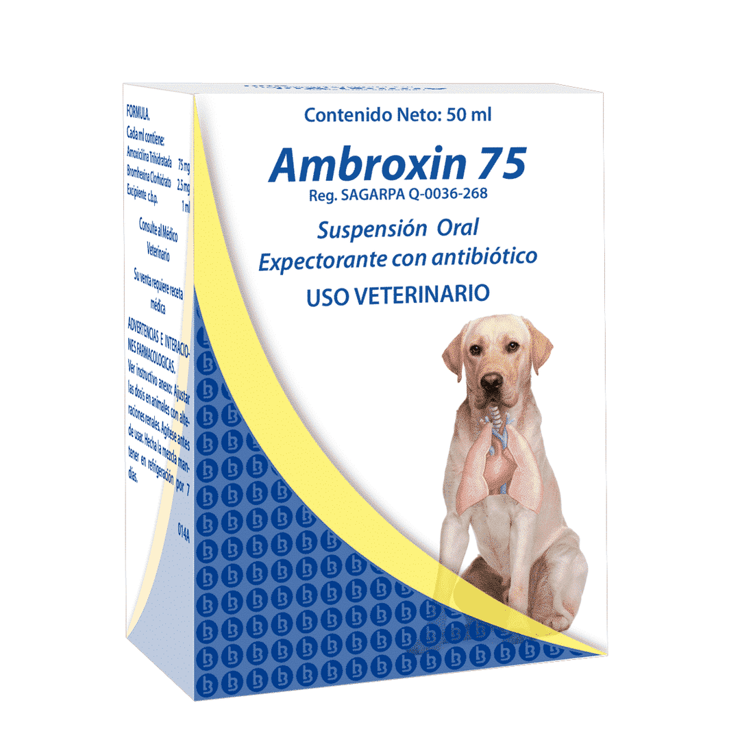 Brovel Ambroxin 75 para Perro, 50 ml