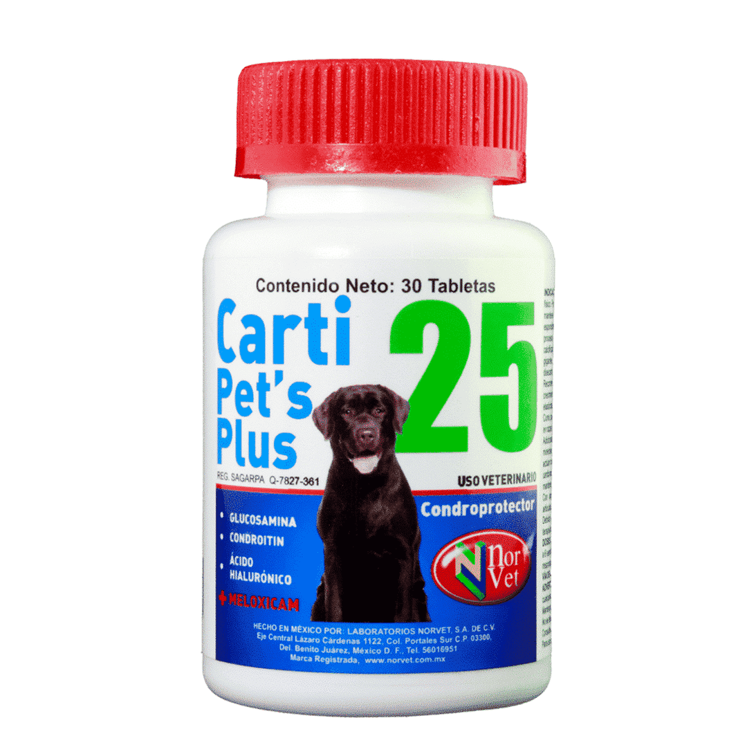 Norvet Cartipet’s Plus 25 para Perro, 30 tabletas