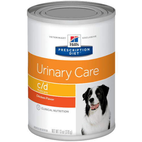 Hill's Prescription Diet c/d Alimento Húmedo Cuidado Urinario para Perro Adulto Receta Paté de Pollo, 370 g