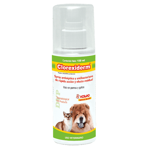 Holland Clorexiderm Max Spray para Perro/Gato, 150 ml